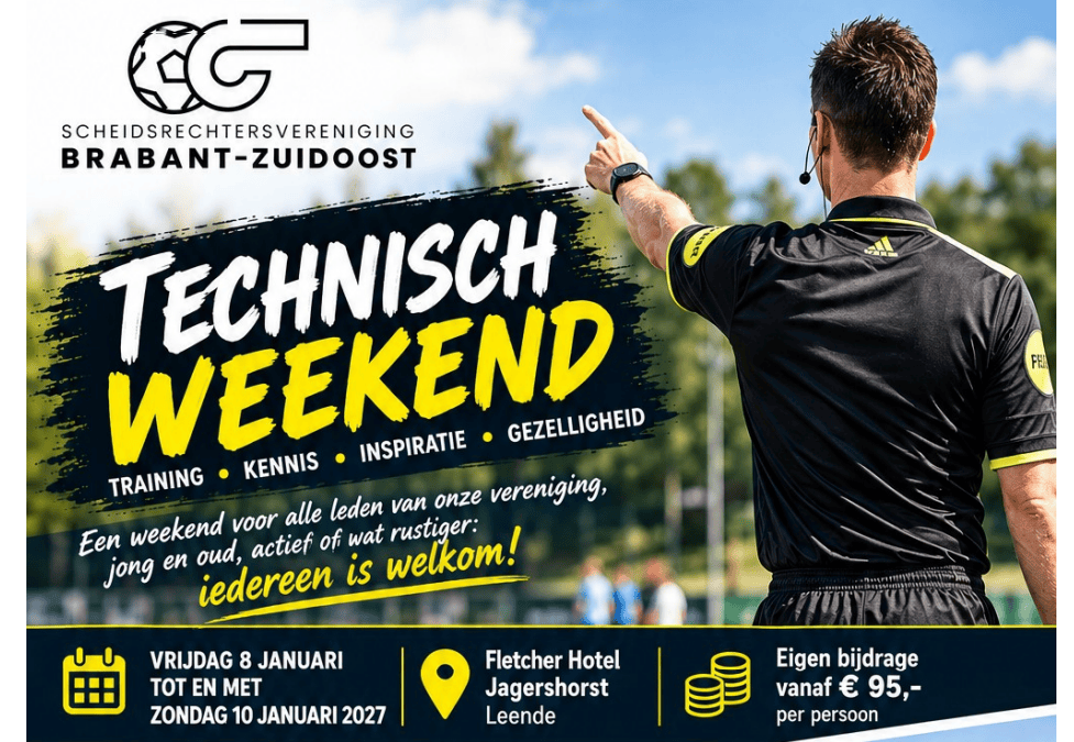 Aanmelding Technisch Weekend&nbsp;geopend!!